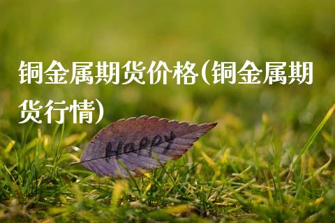 铜金属期货价格(铜金属期货行情) (https://www.njaxzs.com/) 期货直播间 第1张