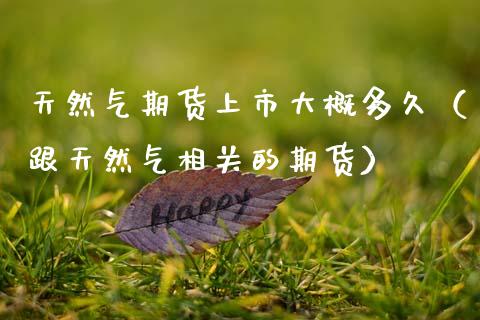 天然气期货上市大概多久（跟天然气相关的期货） (https://www.njaxzs.com/) 期货直播间 第1张