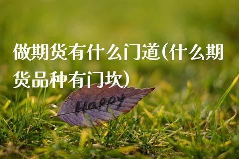 做期货有什么门道(什么期货品种有门坎) (https://www.njaxzs.com/) 黄金期货 第1张