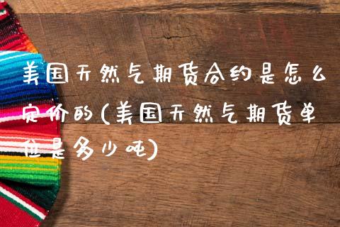 美国天然气期货合约是怎么定价的(美国天然气期货单位是多少吨) (https://www.njaxzs.com/) 黄金期货 第1张