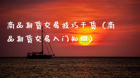 商品期货交易技巧干货（商品期货交易入门知识） (https://www.njaxzs.com/) 原油期货 第1张