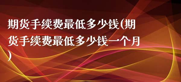 期货手续费最低多少钱(期货手续费最低多少钱一个月) 期货开户 第1张-爱新财经 期货手续费最低多少钱(期货手续费最低多少钱一个月) (https://www.njaxzs.com/) 期货开户 第1张