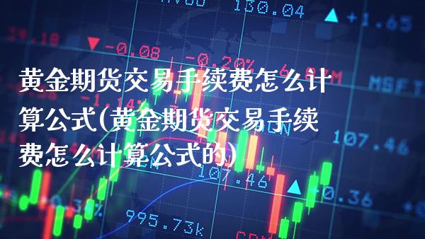黄金期货交易手续费怎么计算公式(黄金期货交易手续费怎么计算公式的) (https://www.njaxzs.com/) 原油期货 第1张