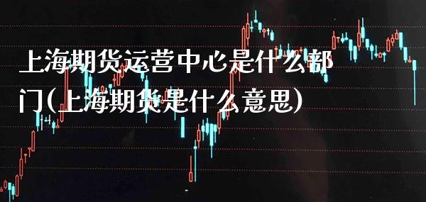 上海期货运营中心是什么部门(上海期货是什么意思) (https://www.njaxzs.com/) 期货直播间 第1张