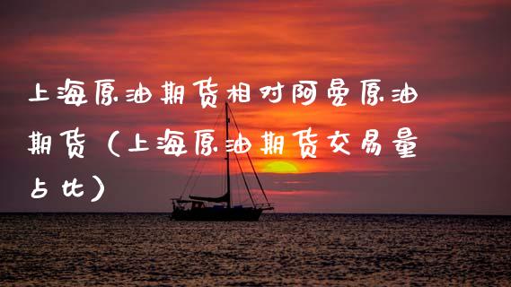 上海原油期货相对阿曼原油期货（上海原油期货交易量占比） (https://www.njaxzs.com/) 期货行情 第1张