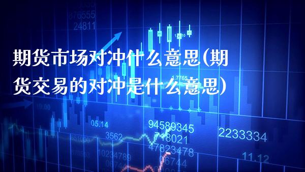 期货市场对冲什么意思(期货交易的对冲是什么意思) (https://www.njaxzs.com/) 黄金期货 第1张