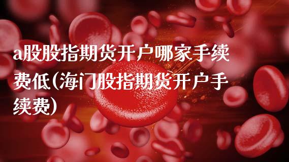 a股股指期货开户哪家手续费低(海门股指期货开户手续费) (https://www.njaxzs.com/) 期货直播间 第1张