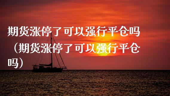 期货涨停了可以强行平仓吗（期货涨停了可以强行平仓吗） (https://www.njaxzs.com/) 原油期货 第1张