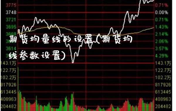 期货均量线的设置(期货均线参数设置) (https://www.njaxzs.com/) 期货开户 第1张