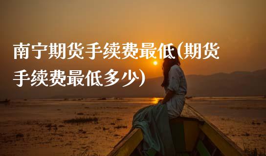 南宁期货手续费最低(期货手续费最低多少) (https://www.njaxzs.com/) 内盘期货 第1张