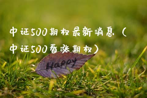 中证500期权最新消息（中证500看涨期权） (https://www.njaxzs.com/) 期货直播间 第1张