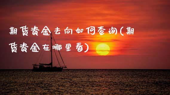 期货资金去向如何查询(期货资金在哪里看) (https://www.njaxzs.com/) 期货直播间 第1张