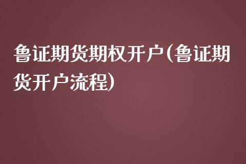 鲁证期货期权开户(鲁证期货开户流程) (https://www.njaxzs.com/) 原油期货 第1张