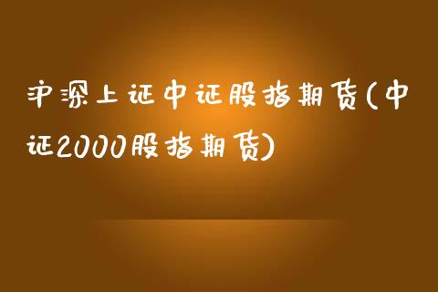 沪深上证中证股指期货(中证2000股指期货) (https://www.njaxzs.com/) 黄金期货 第1张