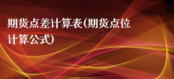期货点差计算表(期货点位计算公式) (https://www.njaxzs.com/) 原油期货 第1张