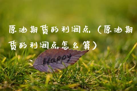 原油期货的利润点（原油期货的利润点怎么算） (https://www.njaxzs.com/) 期货直播间 第1张
