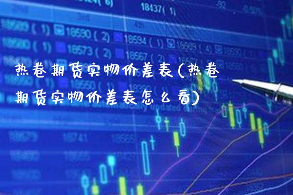 热卷期货实物价差表(热卷期货实物价差表怎么看) (https://www.njaxzs.com/) 期货直播间 第1张