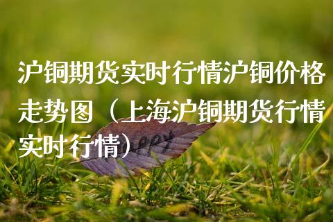 沪铜期货实时行情沪铜走势图（上海沪铜期货行情实时行情） (https://www.njaxzs.com/) 内盘期货 第1张
