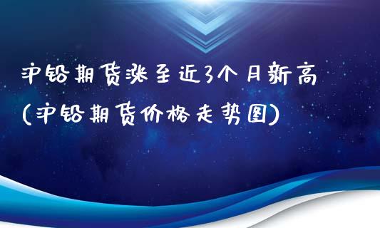 沪铅期货涨至近3个月新高(沪铅期货价格走势图) (https://www.njaxzs.com/) 原油期货 第1张