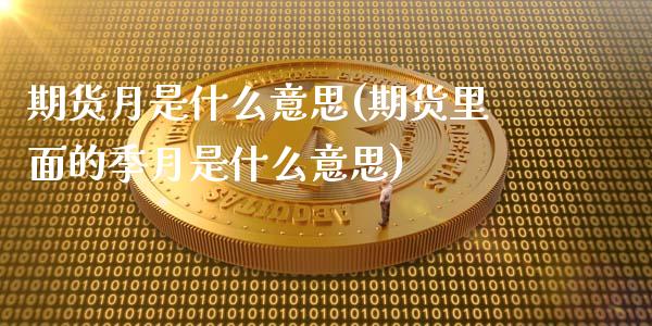 期货月是什么意思(期货里面的季月是什么意思) (https://www.njaxzs.com/) 原油期货 第1张