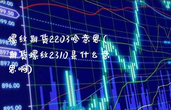 螺纹期货2203啥意思(期货螺纹2310是什么意思啊) (https://www.njaxzs.com/) 期货开户 第1张