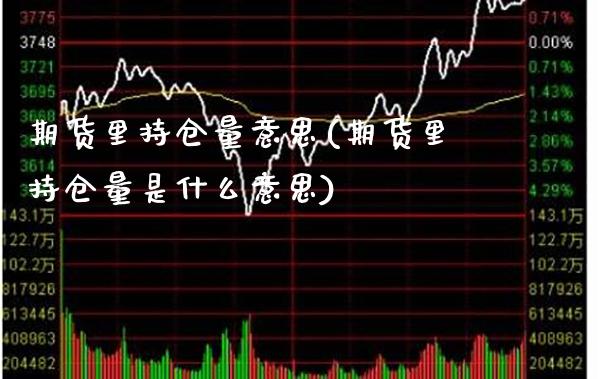 期货里持仓量意思(期货里持仓量是什么意思) (https://www.njaxzs.com/) 期货直播间 第1张