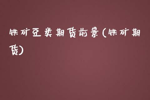 铁矿豆类期货前景(铁矿期货) (https://www.njaxzs.com/) 原油期货 第1张