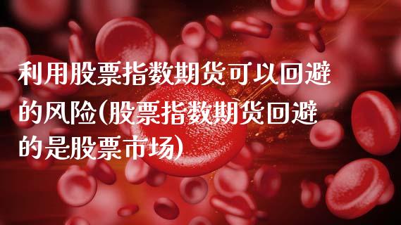 利用股票指数期货可以回避的风险(股票指数期货回避的是股票市场) (https://www.njaxzs.com/) 内盘期货 第1张