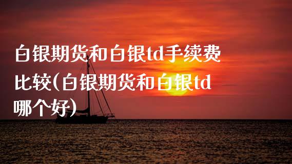 白银期货和白银td手续费比较(白银期货和白银td哪个好) (https://www.njaxzs.com/) 期货行情 第1张
