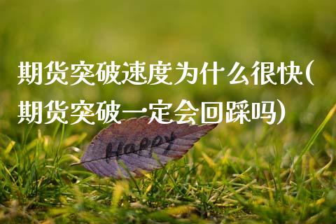 期货突破速度为什么很快(期货突破一定会回踩吗) (https://www.njaxzs.com/) 期货投资 第1张