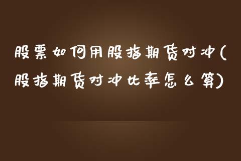 股票如何用股指期货对冲(股指期货对冲比率怎么算) (https://www.njaxzs.com/) 原油期货 第1张