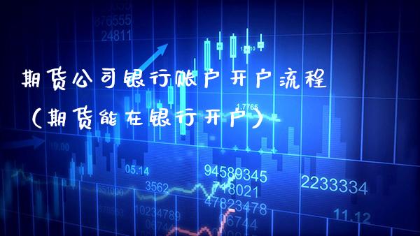 期货公司银行账户开户流程（期货能在银行开户） (https://www.njaxzs.com/) 黄金期货 第1张