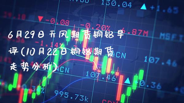 6月29日天风期货铜铝早评(10月22日铜铝期货走势分析) (https://www.njaxzs.com/) 期货开户 第1张