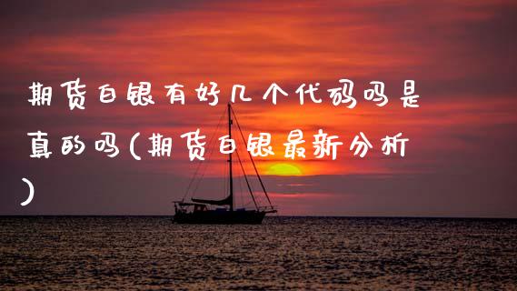 期货白银有好几个代码吗是真的吗(期货白银最新分析) (https://www.njaxzs.com/) 期货直播间 第1张