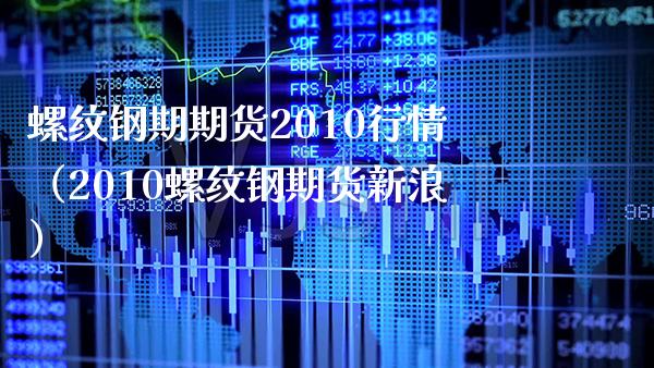 螺纹钢期期货2010行情（2010螺纹钢期货新浪） (https://www.njaxzs.com/) 内盘期货 第1张