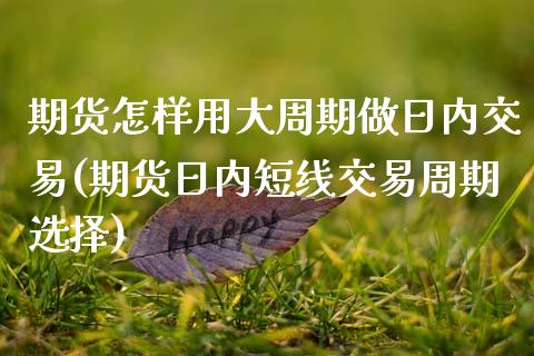 期货怎样用大周期做日内交易(期货日内短线交易周期选择) (https://www.njaxzs.com/) 内盘期货 第1张