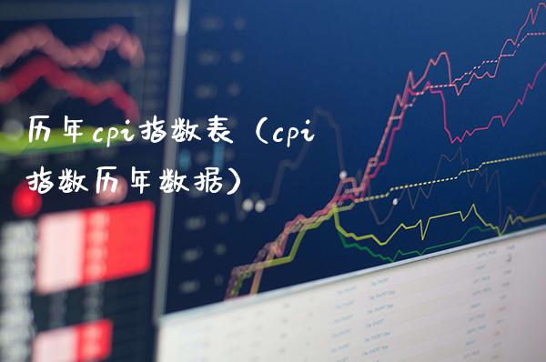 历年cpi指数表（cpi指数历年数据） (https://www.njaxzs.com/) 黄金期货 第1张
