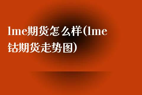 lme期货怎么样(lme钴期货走势图) (https://www.njaxzs.com/) 期货投资 第1张