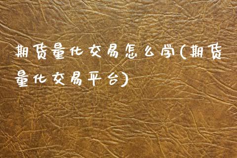 期货量化交易怎么学(期货量化交易平台) (https://www.njaxzs.com/) 期货直播间 第1张