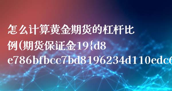 怎么计算黄金期货的杠杆比例(期货保证金19%是几倍杠杆) (https://www.njaxzs.com/) 内盘期货 第1张