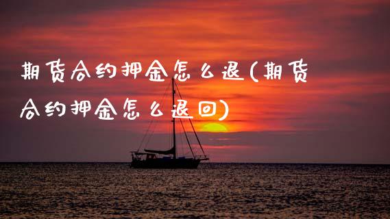 期货合约押金怎么退(期货合约押金怎么退回) (https://www.njaxzs.com/) 黄金期货 第1张