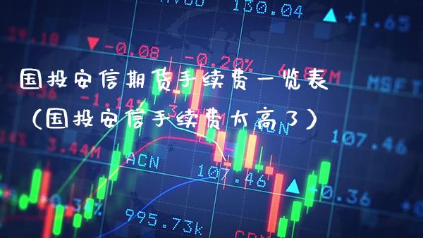 国投安信期货手续费一览表（国投安信手续费太高了） (https://www.njaxzs.com/) 期货直播间 第1张