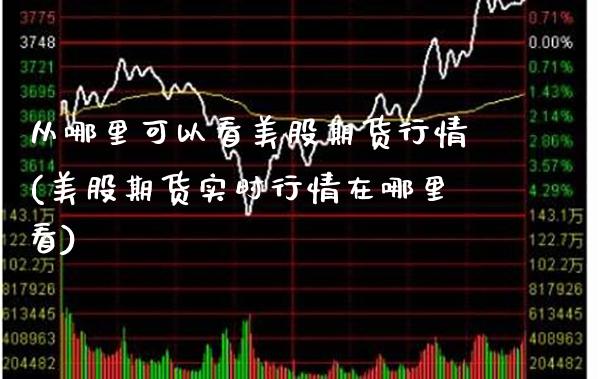 从哪里可以看美股期货行情(美股期货实时行情在哪里看) (https://www.njaxzs.com/) 期货直播间 第1张