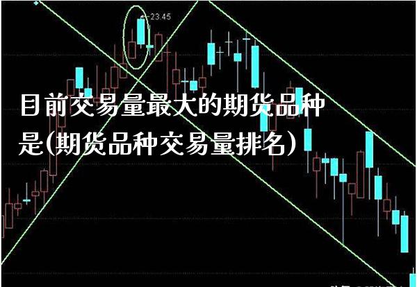 目前交易量最大的期货品种是(期货品种交易量排名) (https://www.njaxzs.com/) 期货投资 第1张