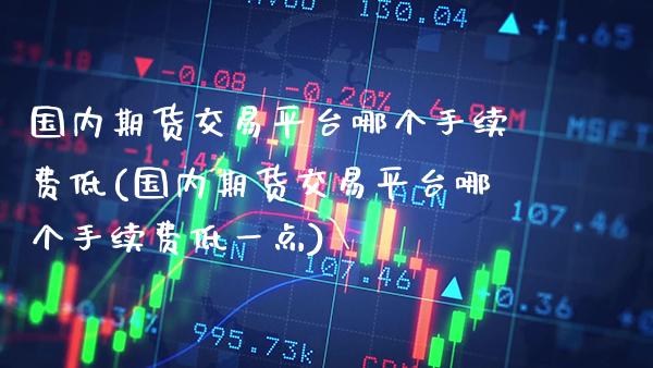 国内期货交易平台哪个手续费低(国内期货交易平台哪个手续费低一点) (https://www.njaxzs.com/) 内盘期货 第1张