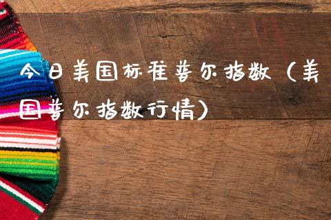 今日美国标准普尔指数（美国普尔指数行情） (https://www.njaxzs.com/) 内盘期货 第1张