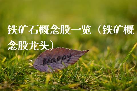 铁矿石概念股一览（铁矿概念股龙头） (https://www.njaxzs.com/) 期货直播间 第1张