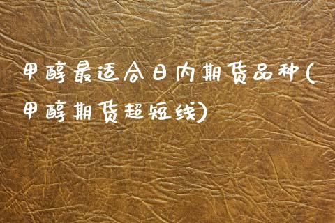 甲醇最适合日内期货品种(甲醇期货超短线) (https://www.njaxzs.com/) 内盘期货 第1张