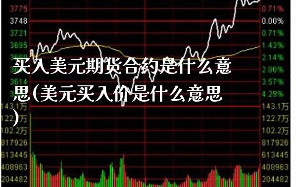 买入美元期货合约是什么意思(美元买入价是什么意思) (https://www.njaxzs.com/) 期货直播间 第1张