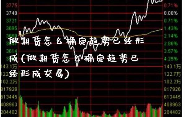 做期货怎么确定趋势已经形成(做期货怎么确定趋势已经形成交易) (https://www.njaxzs.com/) 期货行情 第1张